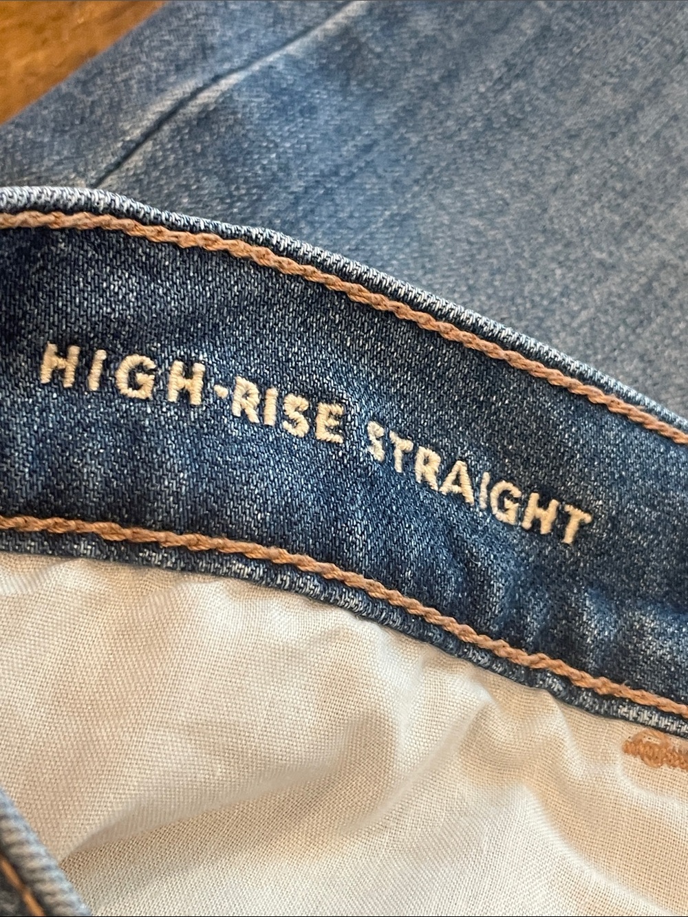 American Eagle Outfitters Light Blue Straight-Leg Jeans D37 - Picture 6 of 14